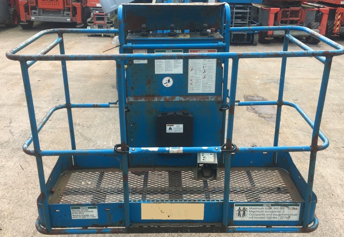 Click here to view the image of Genie Z45/25 LPG boom lift access platform cherry picker MEWP at higher resolution. An image of Genie Z45/25 LPG boom lift access platform cherry picker MEWP goes here.